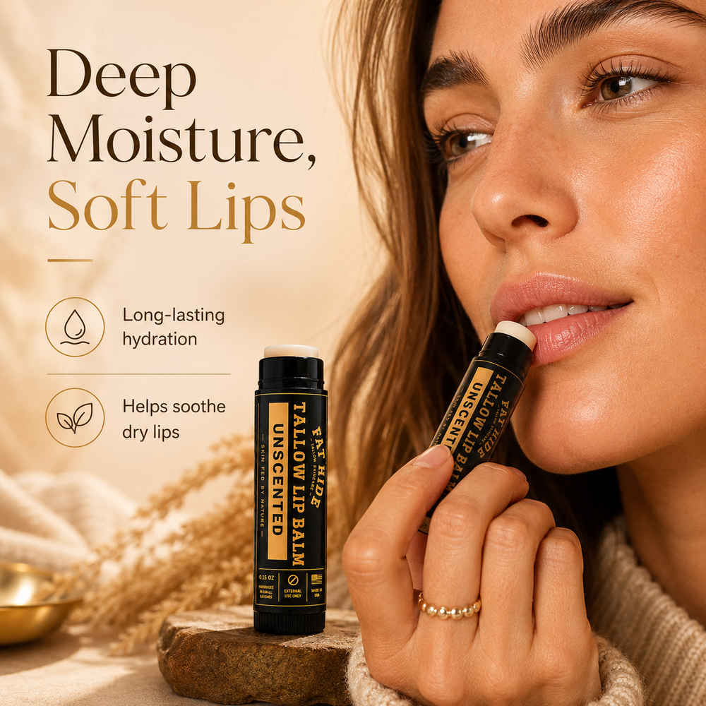 Naked Fat Unscented - Tallow Lip Balm
