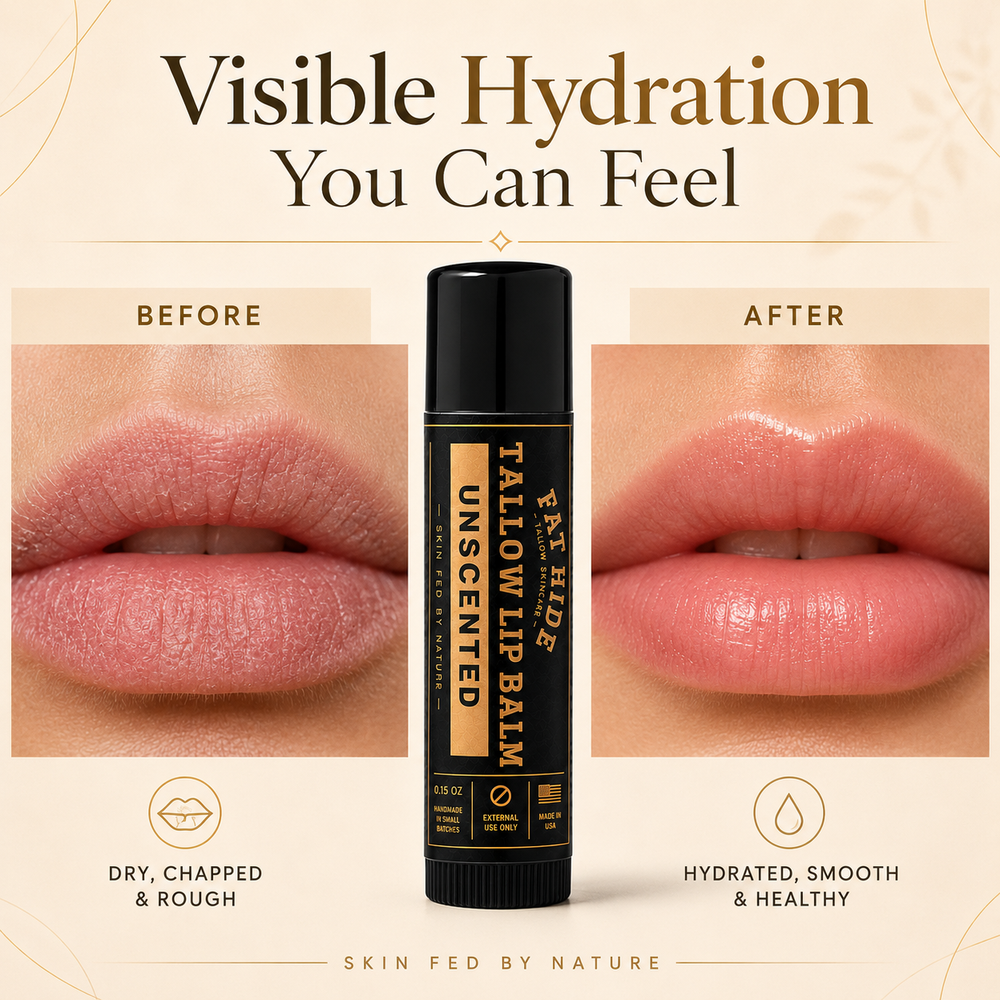 Naked Fat Unscented - Tallow Lip Balm