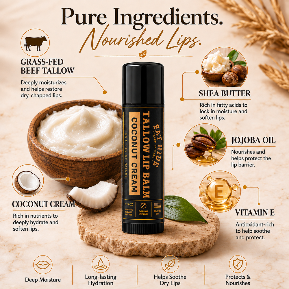 Coconut Cream - Tallow Lip Balm
