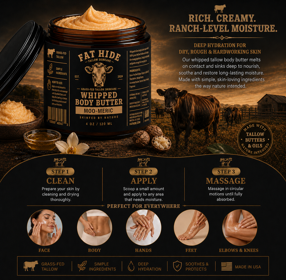 Moo-Meric™ - Whipped Tallow Body Butter