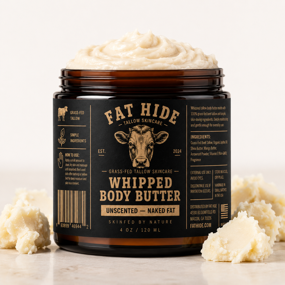 Naked Fat Unscented - Whipped Tallow Body Butter
