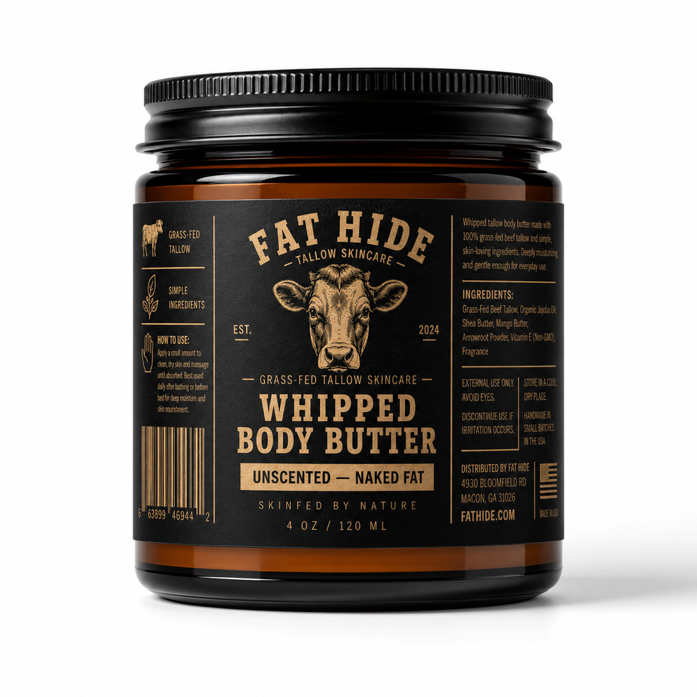 Naked Fat Unscented - Whipped Tallow Body Butter