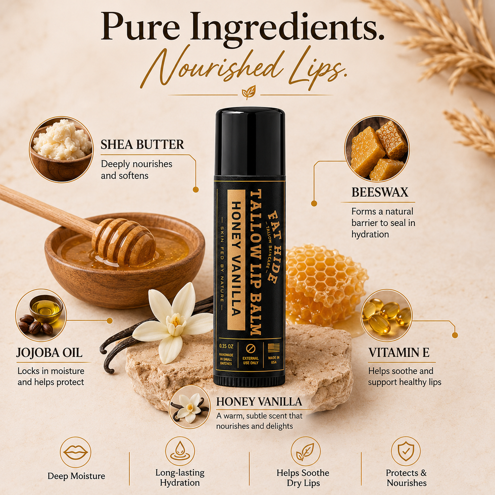 Honey Vanilla - Tallow Lip Balm
